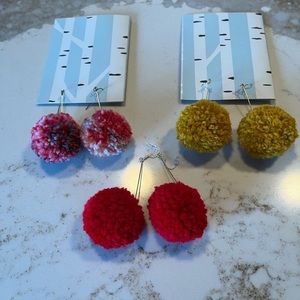 Pom Pom Earings